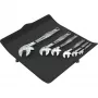 Zestaw kluczy płasko-oczkowych Wera 6004 Joker 6 Set 1, 6 sztuk, 10-19 mm, stal chromowo-molibdenowa, niklowo-chromowana, z pokrowcem tekstylnym