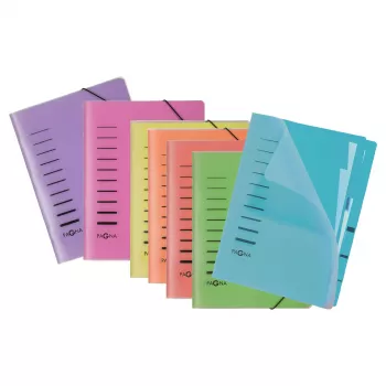 Pagna Expanding File Folder 6 Compartments Blue