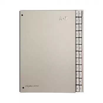 Pagna 24249-14 Color segregator biurkowy z 24 przegrodami A–Z, A4, srebrny