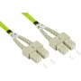 GoodConnections Alcasa LW-8075SC5 Fiber Optic Patch Cable 7.5 m LSZH OM5 SC Duplex Green