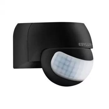 ESYLUX MD 180 Basic Przewodowy Czujnik Ruchu PIR 180° 12m Czarny IP44 2,5m