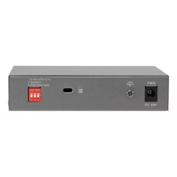 LevelOne GEP-0531 Niezarządzalny przełącznik PoE+, 3x GE PoE+ (30W) + 1x Hi-PoE (60W), budżet 60W, plastik, desktop