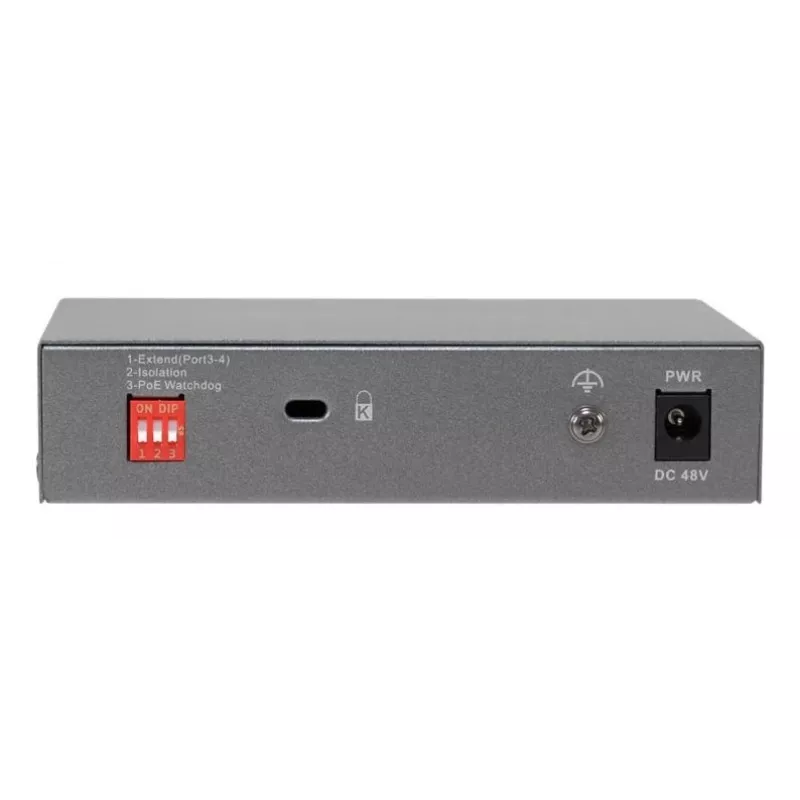 LevelOne GEP-0531 Niezarządzalny przełącznik PoE+, 3x GE PoE+ (30W) + 1x Hi-PoE (60W), budżet 60W, plastik, desktop