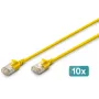 DIGITUS CAT 6A F-FTP Slim Patch Cable, Copper, LSZH, 0.5 m, Grey