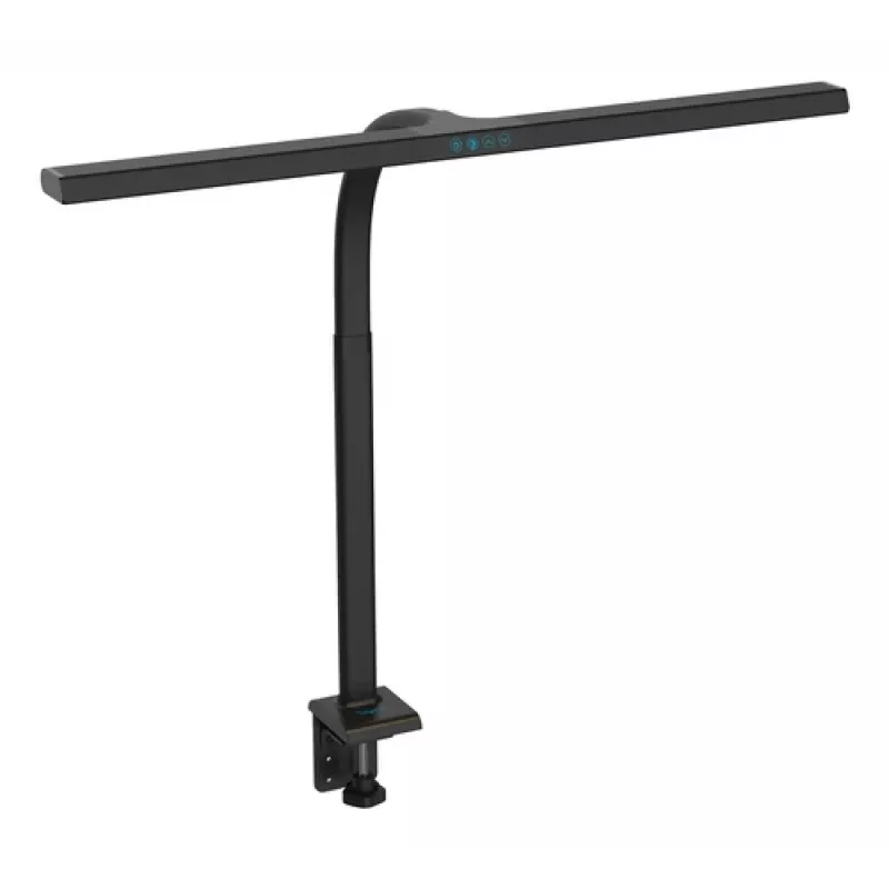 Lampa biurkowa LED DIGITUS, 80 cm, dotykowy ściemniacz, 3 temperatury barwowe, 9,5 W, 900 lm, czarna