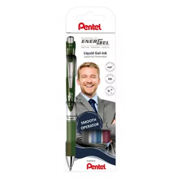 Zestaw długopisów żelowych Pentel 4 EnerGel BL77 0,35 mm, kolory mieszane