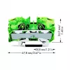 WAGO 2010-1207 Zacisk przelotowy, 10 mm², szary, CAGE CLAMP®