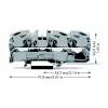 WAGO 2016-1301 Przelotowy Blok Zaciskowy - 12 mm - 91,8 mm - 36,9 mm - 800 V
