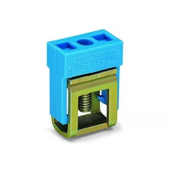 WAGO 210-281 2-przewodowy zacisk szynowy DIN, CAGE CLAMP, szary, 800V, 24A