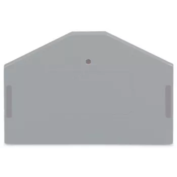WAGO 280-312 Płyta końcowa i pośrednia, szara, 2,5 mm², 50 mm x 36,5 mm, 2,8 g