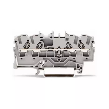 WAGO 2002-1401 Zacisk przelotowy, 4-przewodowy, 2.5 mm², Push-in CAGE CLAMP, 800 V, szary