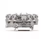 WAGO 2002-1401 Zacisk przelotowy, 4-przewodowy, 2.5 mm², Push-in CAGE CLAMP, 800 V, szary