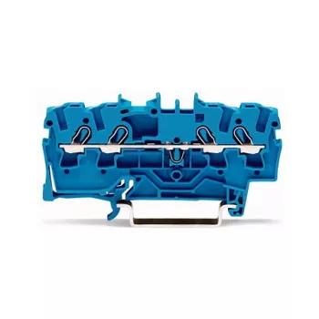 WAGO 2002-1404 Listwa zaciskowa przelotowa, 2-przewodowa, 800V, 24A, szara, Push-in CAGE CLAMP