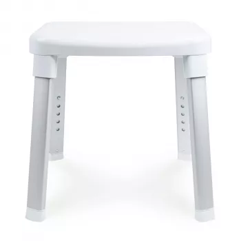 Krzesło prysznicowo-kąpielowe Weinberger Gratia - Aluminiowa rama, siedzisko HDPE, regulacja wysokości 42-52 cm, nośność 120 kg