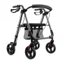 Weinberger Aluminium Rollator 1-Fold Foldable - Silver/Grey, 136 kg Capacity