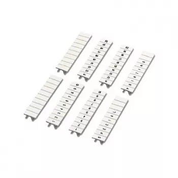 Oznaczniki do listew zaciskowych Phoenix Contact - 10 sztuk - Białe - 5 mm - 1 g