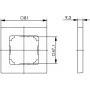 Telegärtner B00004A0024 Bezśrubowa ramka panelu sieciowego 8-portowa, czysta biel 81x81mm