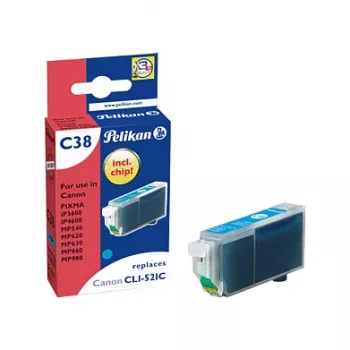 Wkład atramentowy Pelikan do Canon CLI-521C Cyan