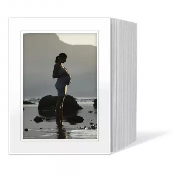 DAIBER Passepartout 13x18 cm Biały/Szara Linia, 125 sztuk