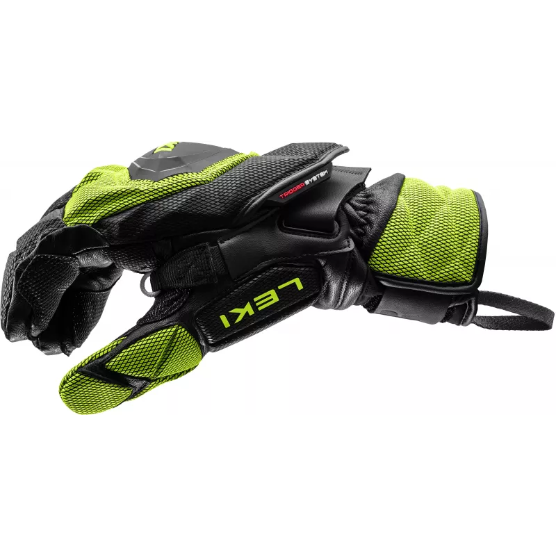 LEKI WCR Venom GS 3D Lobster rękawice narciarskie wyścigowe rozmiar 8,5 czarny/Ice Lemon
