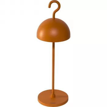 Lampa stołowa Sompex HOOK Pomarańczowa z wbudowanym LED, akumulatorem, IP44, ściemniaczem dotykowym
