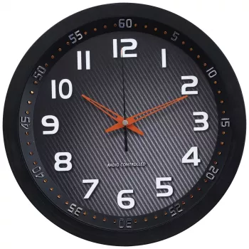 Zegar ścienny Technoline WT 8972 - Kwarcowy - Analogowy - Biała tarcza - Czarna ramka - 25,5 cm