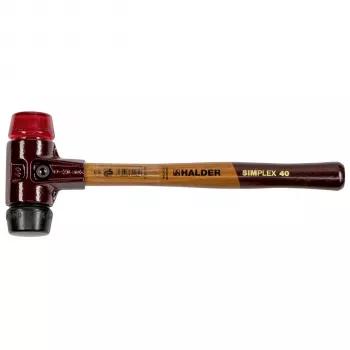 Młotek z miękką główką HALDER SIMPLEX 40 mm, kompozytowa guma/tworzywo sztuczne TE SIMPLE