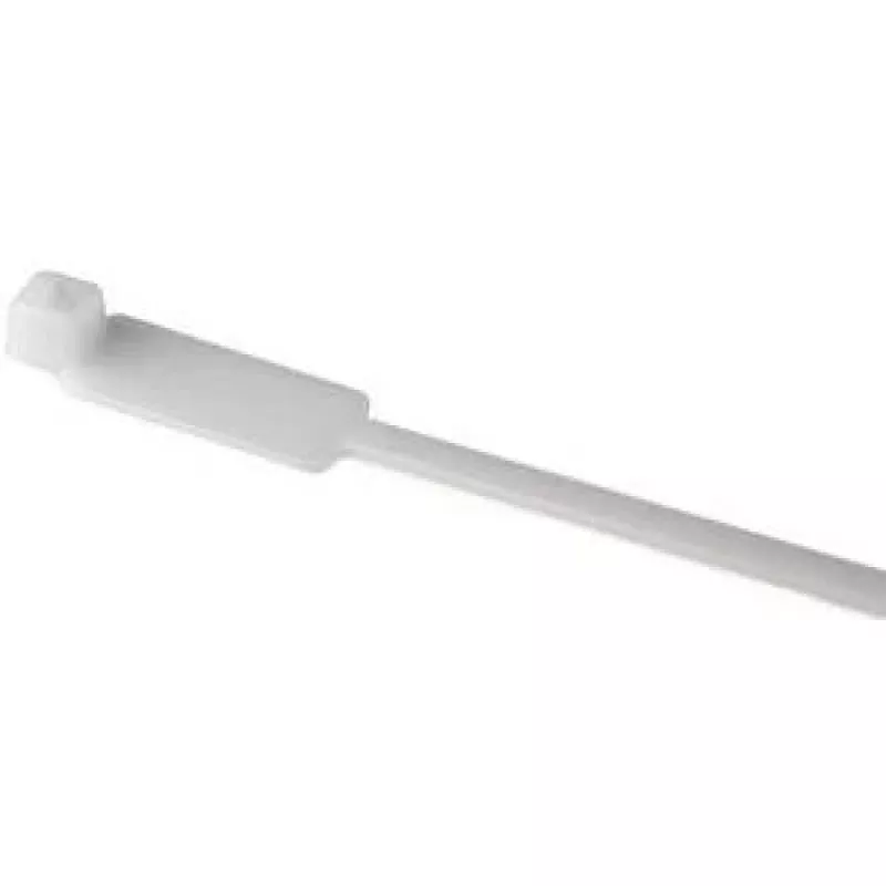 HellermannTyton 111-85019 T-Series Opaska kablowa, poliamid 6.6, przezroczysta, długość 203 mm, szerokość 4,6 mm, grubość 1,2 mm, opakowanie 100 szt.