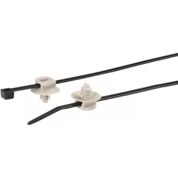 HellermannTyton T30RFT5 Opaska kablowa - Poliamid 6.6 - Czarny - 150 mm - 135 N