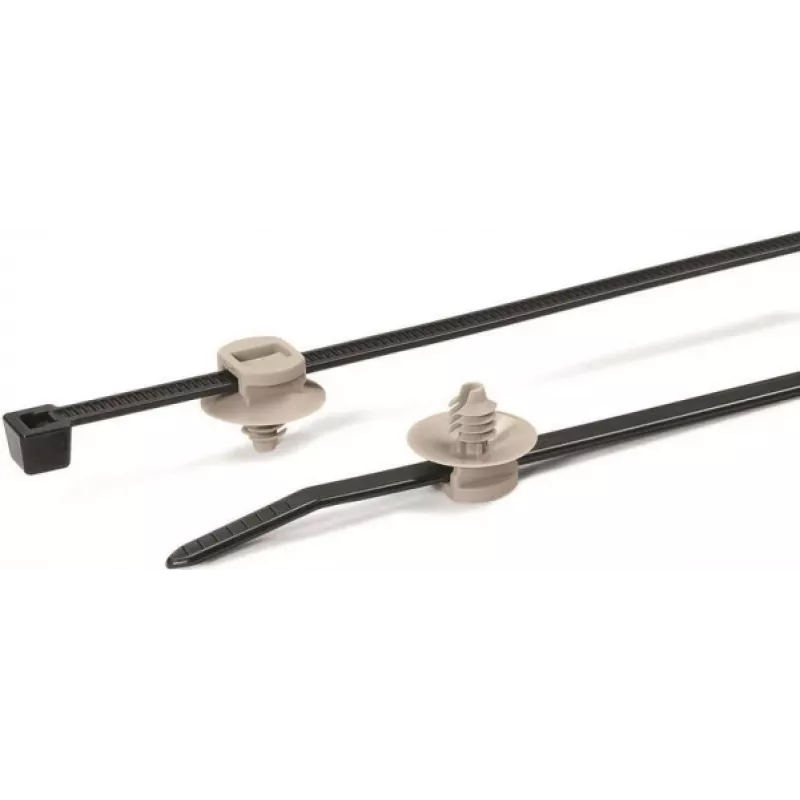 HellermannTyton T50RFT5-PA66HS/PA66 BK/GY 500 Opaska kablowa (150-55941)