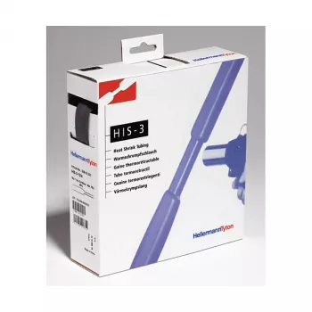 HellermannTyton HIS-PACK Koszulka termokurczliwa 1,2 mm czarna 1,2 m 2:1