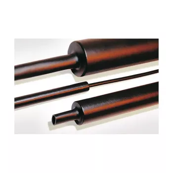 HellermannTyton Koszulka termokurczliwa z poliolefinu, sieciowana radiacyjnie, 12/3 mm, czarna, 1 m (TREDUX-MA47-12/3 PO-X BK 6)