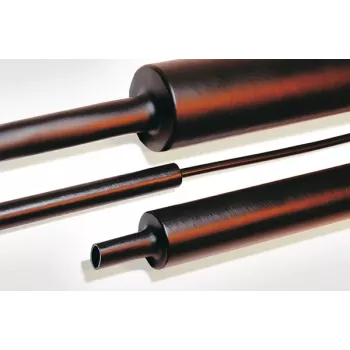 HellermannTyton 323-20300 Koszulka termokurczliwa, czarna, śr. 3,2 mm, dł. 1,2 m, 10 szt.