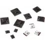 HellermannTyton MB4APT-A Samoprzylepna Uchwyt do Opasek Kablowych, Poliamid 6.6, Czarny, 28x28mm, 100 sztuk