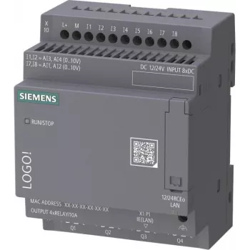 Siemens LOGO! 12/24 RCEo Logic Module 6ED1052-2MD08-0BA3