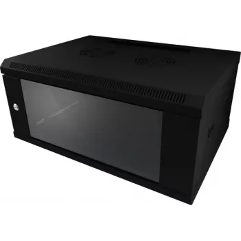 ALLNET ALL-SMC6622SCHWARZ 19-calowa 2U obudowa montowana w szafie RACK do konwerterów mediów, 16 gniazd, czarna
