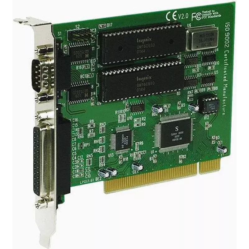 Synergy21 ALL1085 PCI Parallel/Serial Adapter Card - 1x Parallel DB25 + 2x Serial DB9