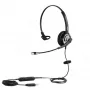 ALLNET 8805-8.1MS - Słuchawki - Pałąk na głowę - Biuro/Call Centre - Czarny - Monofoniczne - Przewodowe