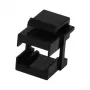 Synergy 21 S215479 Uchwyt modułu Keystone do złączy światłowodowych LC, czarny