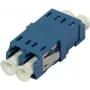 SYNERGY21 LC-LC Singlemode Duplex Fiber Optic Adapter, Flangeless, Blue, PVC, Ceramic Sleeve