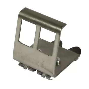 Synergy 21 Keystone Module DIN Rail Adapter dla 2 modułów TP, jasnoszary (RAL 7035)