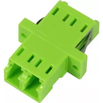 SYNERGY21 LC-LC Dupleks Wielomodowy Adapter Światłowodowy OM5 Sprzęgacz Żeński-Żeński Tuleja Ceramiczna Zielony