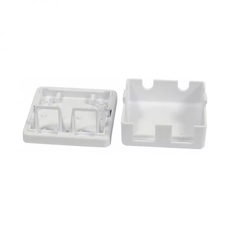 Synergy 21 Keystone Module Box Surface-Mount dla 2 modułów TP Pure White