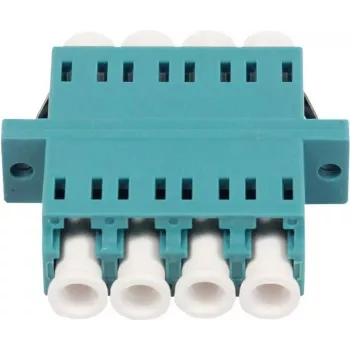 SYNERGY21 Sprzęgacz światłowodowy LC żeńskie LC żeńskie Wielomodowy OM3 50/125µm Quad Aqua PVC