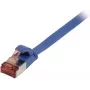 Synergy 21 Patch Cable RJ45, CAT6 250MHz, 10m Blue, FTP (U/FTP), TPE (Superflex), Flat