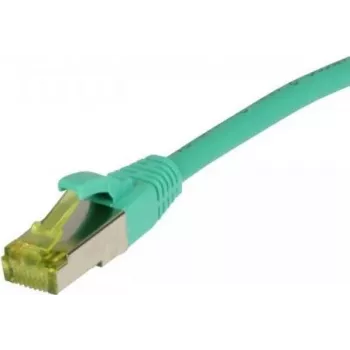 SYNERGY21 Patch Cable RJ45, CAT6A 500MHz, 7.5m, Zielony, S/FTP, TPE/LSZH (Ultraflex), AWG26, z surowym kablem CAT7