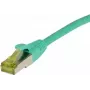 SYNERGY21 Patch Cable RJ45, CAT6A 500MHz, 15m, Green, S/FTP, TPE/LSZH (Ultraflex), AWG26, with Cat.7 Raw Cable