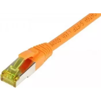 SYNERGY21 Patch Cable RJ45, CAT6A 500MHz, 30m, Pomarańczowy, S/FTP, TPE/LSZH (Ultraflex), AWG26, z surowym kablem CAT7