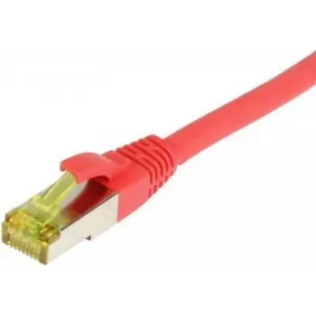 SYNERGY21 Patch Cable RJ45, CAT6A 500MHz, 25m, Czerwony, S/FTP, TPE/LSZH Ultraflex, AWG26, z surowym kablem CAT7
