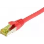 SYNERGY21 Patch Cable RJ45, CAT6A 500MHz, 25m, Czerwony, S/FTP, TPE/LSZH Ultraflex, AWG26, z surowym kablem CAT7